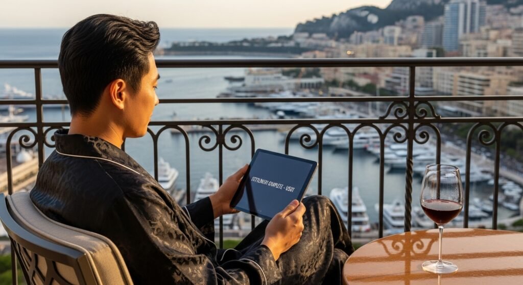 엑시트벳 테더 정산을 통해 세금과 주작 걱정 없이 진정한 경제적 자유를 누리는 자산가.